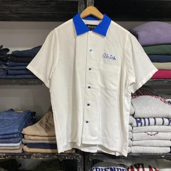 50-60's King Louie rayon bowling s/s shirt with embroidery and