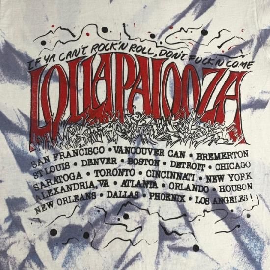 品質検査済 92 LOLLAPALOOZA コピーライト tシャツ ヴィンテージ T