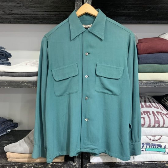 50's Arrow rayon loop shirt - VINTAGE CLOTHES & ANTIQUES 