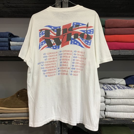 89 The Who tour t shirt - VINTAGE CLOTHES & ANTIQUES 