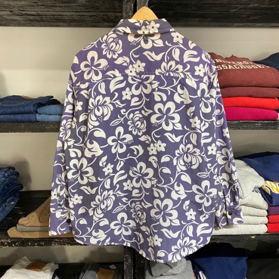90's Last Chance Sportswear nylon flower print shirt made in USA