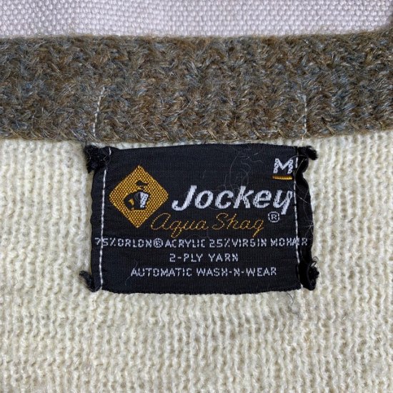 60-70's Jockey acrylic x mohair knit cardigan - VINTAGE CLOTHES