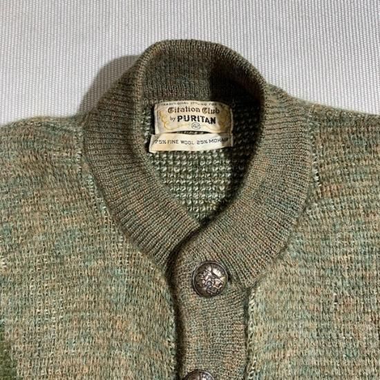 60-70's Puritan wool x mohair knit cardigan - VINTAGE 60-70's Puritan wool x mohair knit cardigan - VINTAGE