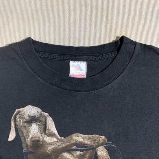 90's William Wegman t shirt made in USA - VINTAGE CLOTHES