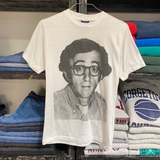 70-80's Woody Allen t shirt VINTAGE CLOTHES & "Mr. Clean"