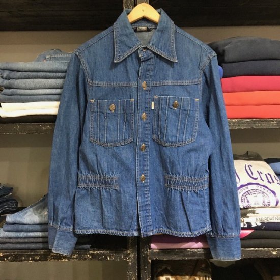 70's Levi's Fresh Produce denim shirt jacket - VINTAGE CLOTHES & ANTIQUES  