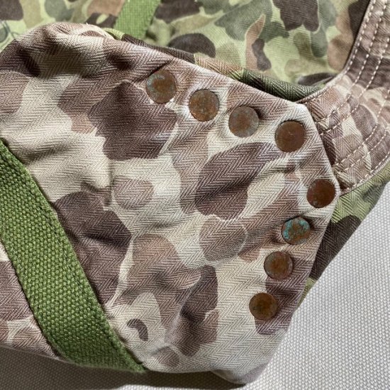 10's- RRL frogskin camouflage HBT tote bag made in Italy - VINTAGE