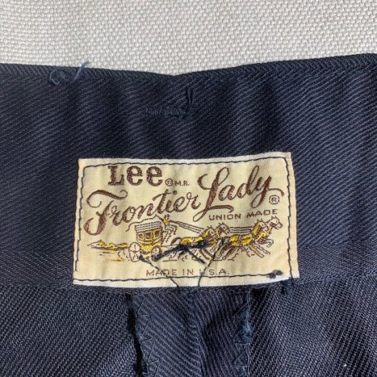 NOS 60-70's Lee Frontier Lady 323A stretch denim black color ...