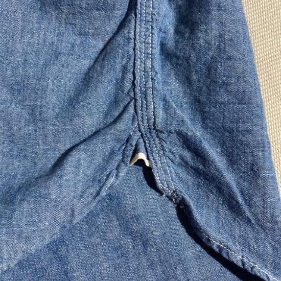 50-60's Big Yank chambray shirt with gussets and wet