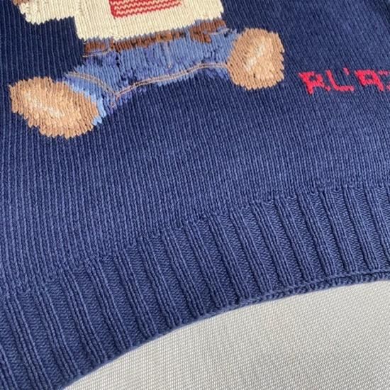 92 Ralph Lauren Polo Bear sweater - VINTAGE CLOTHES