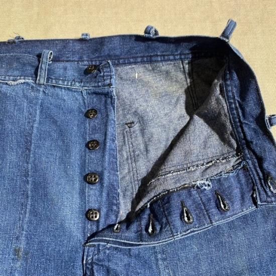 40-50's US Navy denim trousers - VINTAGE CLOTHES & ANTIQUES 40-50's US Navy denim trousers - VINTAGE CLOTHES & ANTIQUES