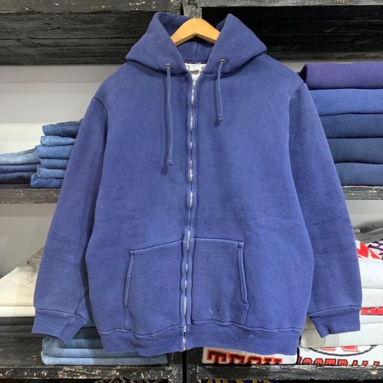 60-70's Mayo Spruce thermal lined plain full zip sweat parka