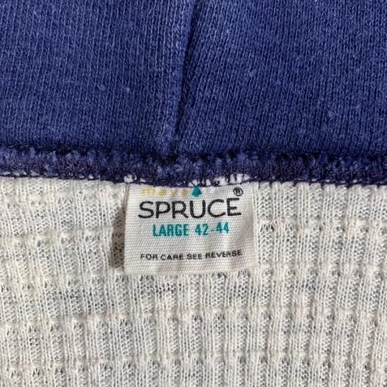 60-70's Mayo Spruce thermal lined plain full zip sweat parka