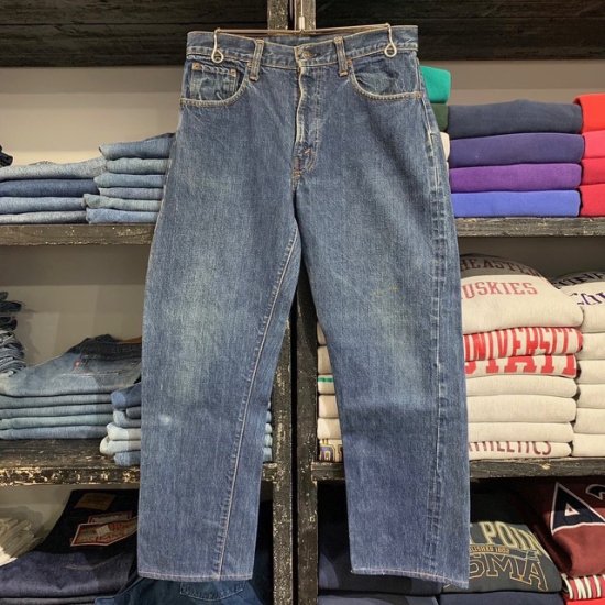 Late 60's-Early 70's Levi's 505 bigE with red line - VINTAGE