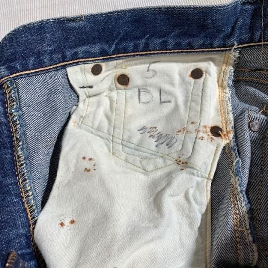 Late 50's-Early 60's Levi's 551ZXX with concealed rivets and