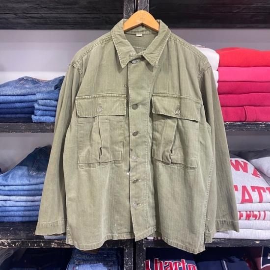 Mid 40s US Army M-43 HBT Jacket 13スターボタン 40's U.S.ARMY M-43 HBTジャケット 13スターボタン 表記(40R