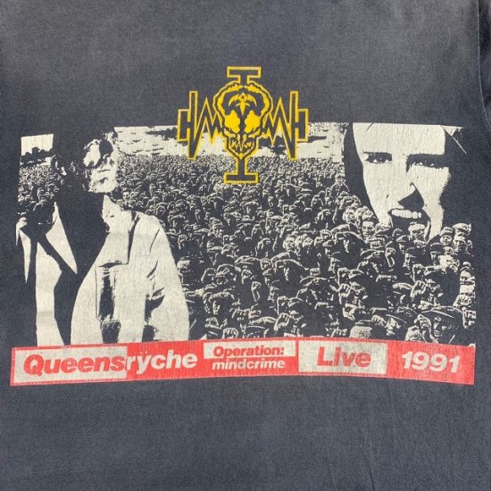 91 Queensryche tour t shirt made in USA - VINTAGE CLOTHES