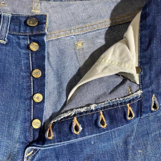40-50's Lee 101 with center red label - VINTAGE CLOTHES