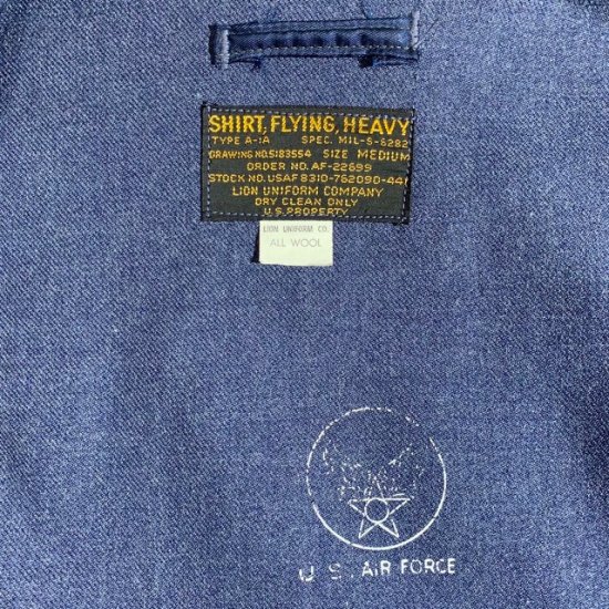 NOS '51 USAF A-1A Flying Shirt Mil-S-6282 - VINTAGE CLOTHES