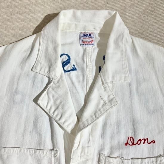 50's Lee Union-Alls HBT coverall with embroidery - VINTAGE