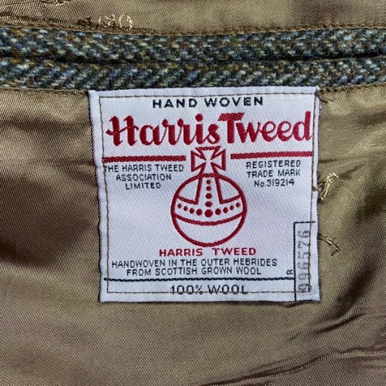 90-00's Orvis x Harris Tweed single breasted tweed jacket made in