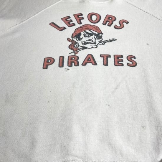 50-60's unknown brand water print sweat shirt - VINTAGE