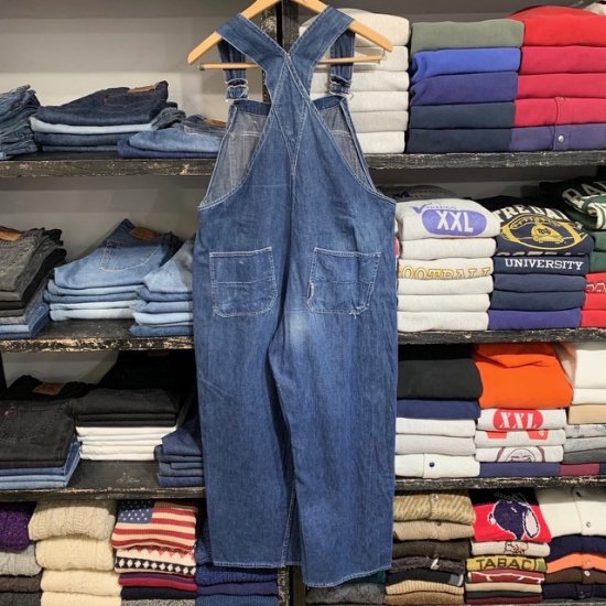 30-40's unknown brand denim overall - VINTAGE CLOTHES u0026 ANTIQUES Mr. Clean