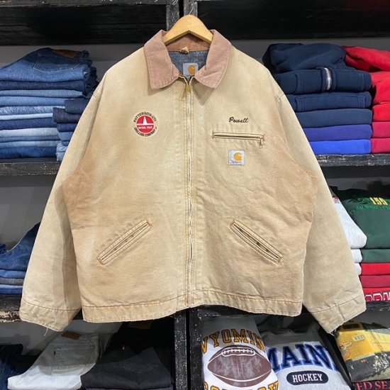 00's- Carhartt Detroit Jacket with embroidery - VINTAGE CLOTHES