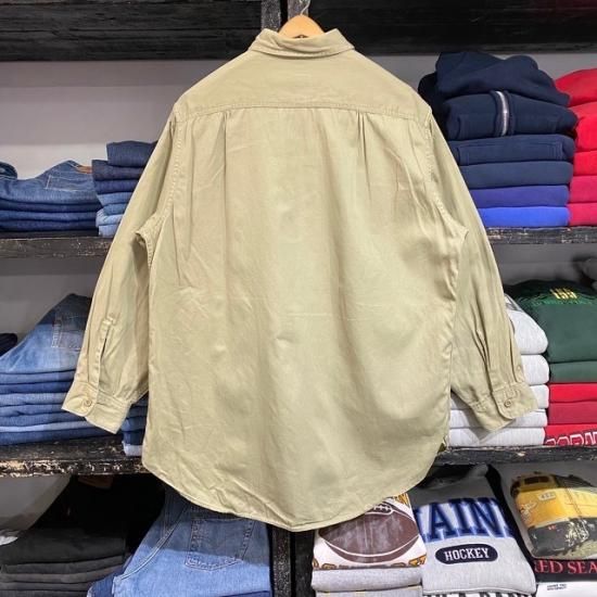 50-60's Lee Chetopa cotton twill work shirt with gussets
