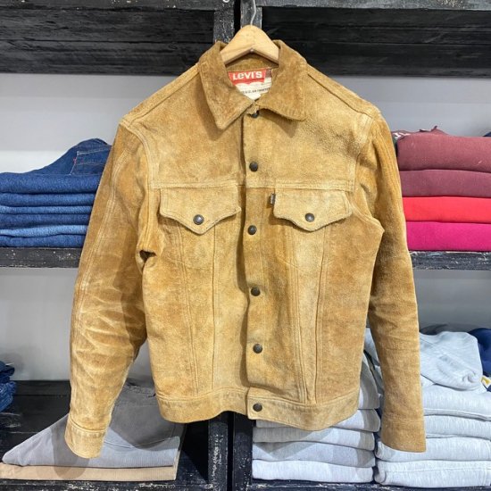 Late 60's-Early 70's Levi's 70505 suede jacket bigE - VINTAGE ...