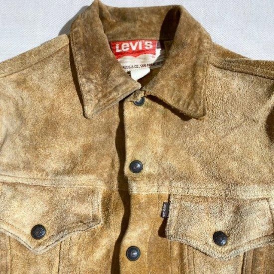 Late 60's-Early 70's Levi's 70505 suede jacket bigE