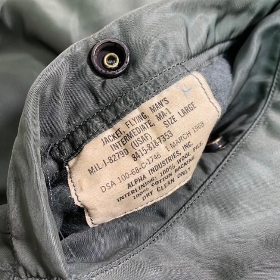 68 USAF MA-1 Mil-J-8279D - VINTAGE CLOTHES & ANTIQUES 68 USAF MA-1 Mil-J-8279D - VINTAGE CLOTHES & ANTIQUES
