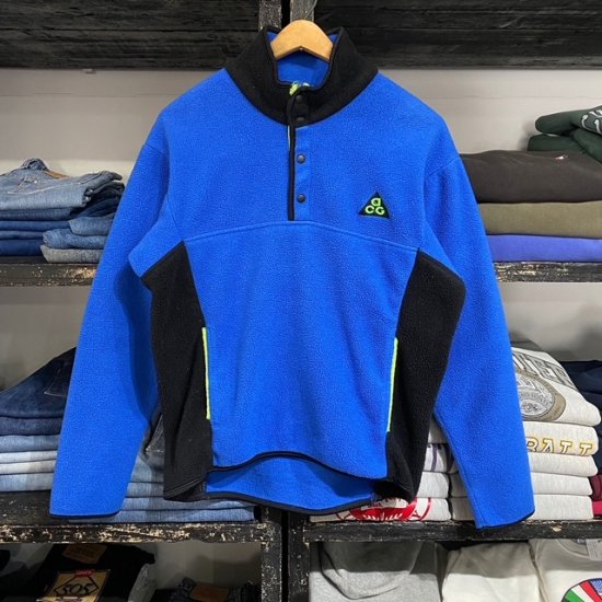 Early 90's Nike ACG fleece half snap pullover made in USA ...