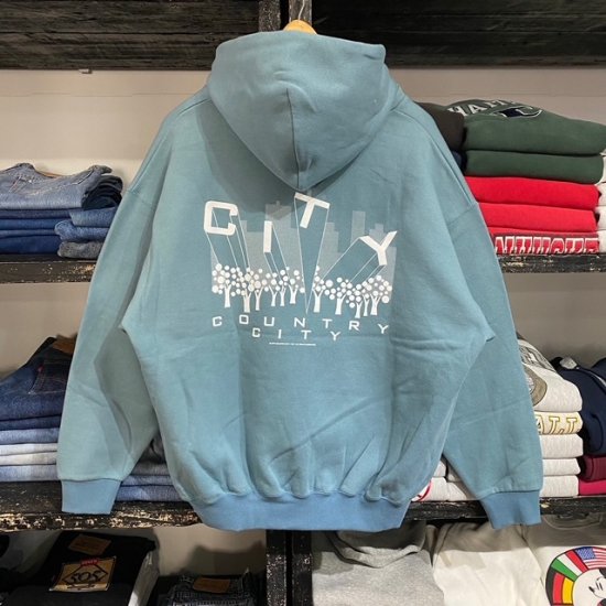 CITY COUNTRY CITY EMBROIDERED LOGO ZIP UP HOODIE 40％ off ...
