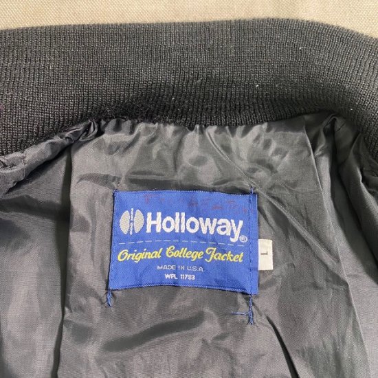 80-90's Holloway varsity jacket made in USA - VINTAGE CLOTHES