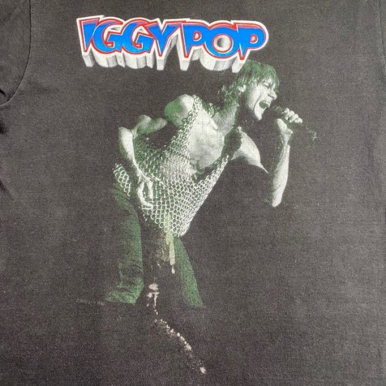 Late 80's-Early 90's Iggy Pop t shirt made in USA - VINTAGE