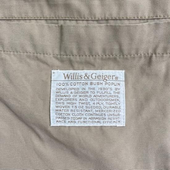 90-00's Willis & Geiger cotton poplin safari jacket