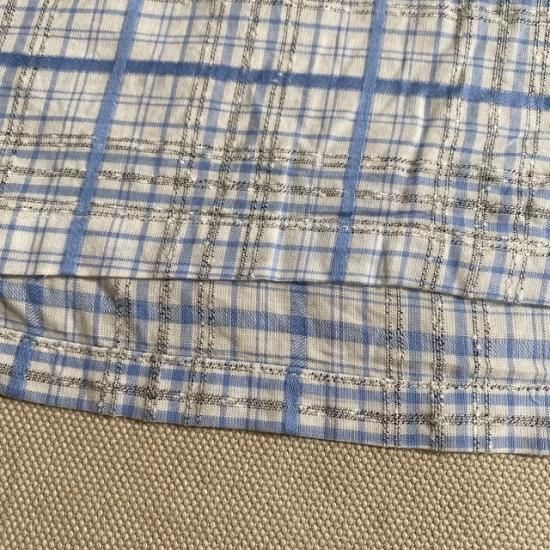 50-60's Lanier cotton woven patterned loop s/s shirt