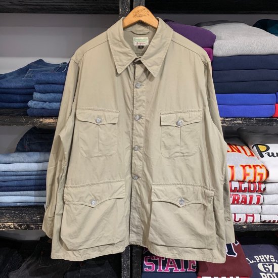 60-70's Abercrombie & Fitch Safari cotton poplin safari jacket