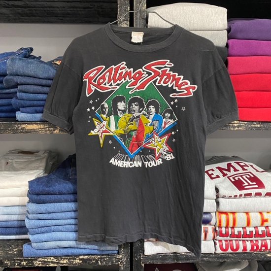 81 The Rolling Stones tour t shirt made in Pakistan - VINTAGE