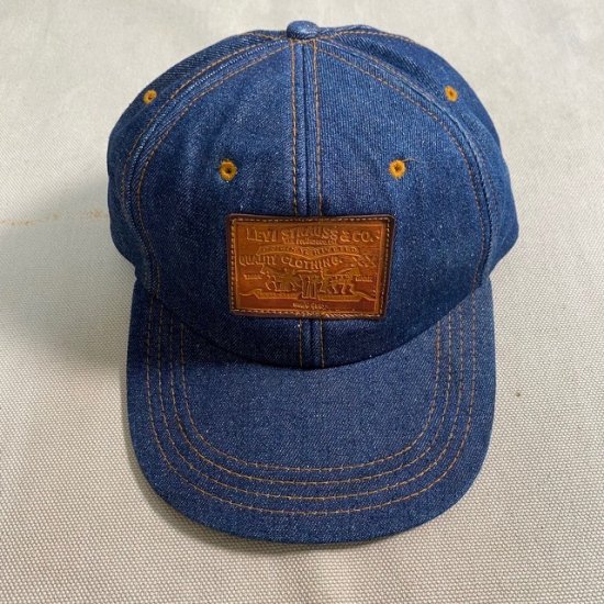 80's Levi's denim cap (non wash) - VINTAGE CLOTHES & ANTIQUES 