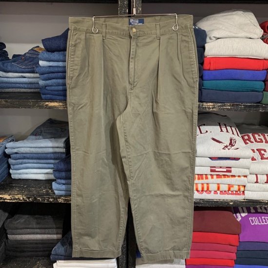 RALPH LAULEN 90s TWILL COTTON TROUSERS | bluesandsacademy.org