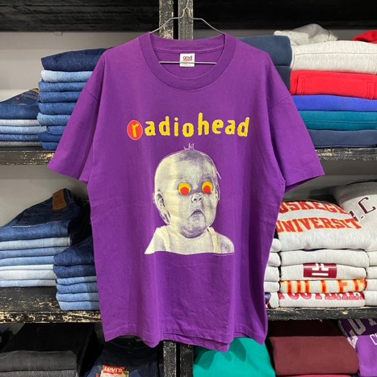 カラーグレー90’s Radiohead Tシャツ