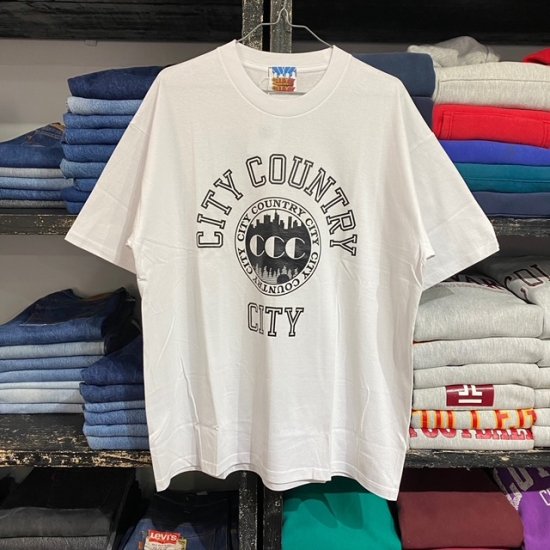 CITY COUNTRY CITY COTTON T-SHIRT_COLLEGE LOGO - VINTAGE CLOTHES