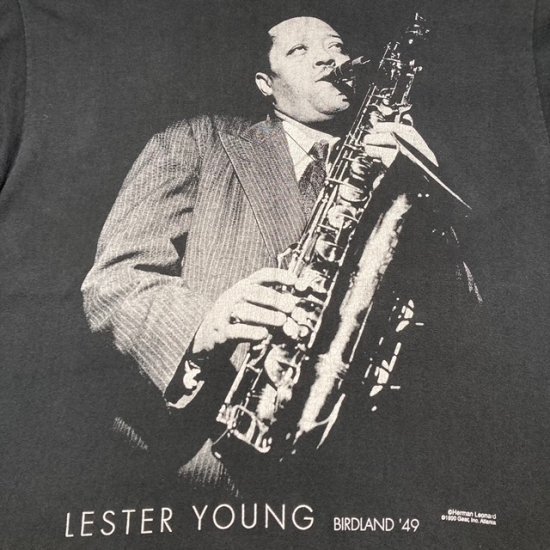 90sビンテージ◎USA製 GEAR INC LESTER YOUNG Tシャツ - Tシャツ