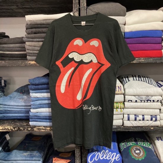 '89 The Rolling Stones tour t shirt made in USA - VINTAGE CLOTHES &  ANTIQUES 