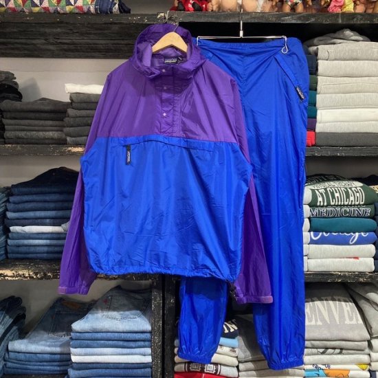 80-90's Patagonia Featherweight Shell Pullover/Pants set up ...