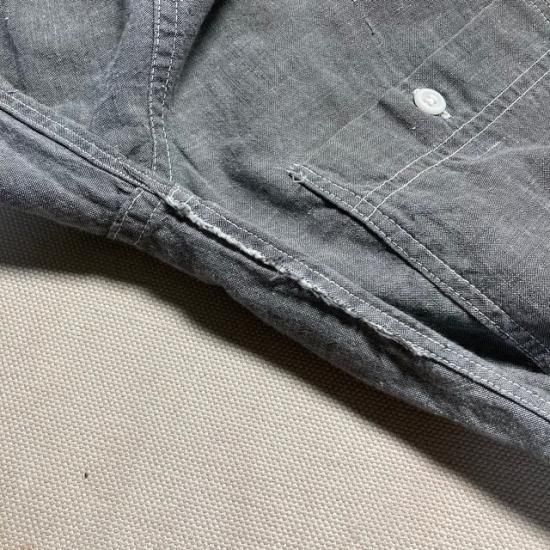 50's Headlight gray chambray shirt with gussets - VINTAGE 50's Headlight gray chambray shirt with gussets - VINTAGE