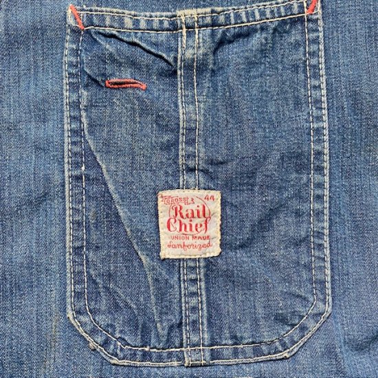 50's Rail Chief denim chore jacket - VINTAGE CLOTHES & ANTIQUES 