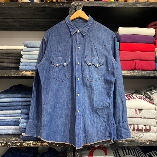 60's Washington Dee Cee denim western shirt - VINTAGE CLOTHES & ANTIQUES  